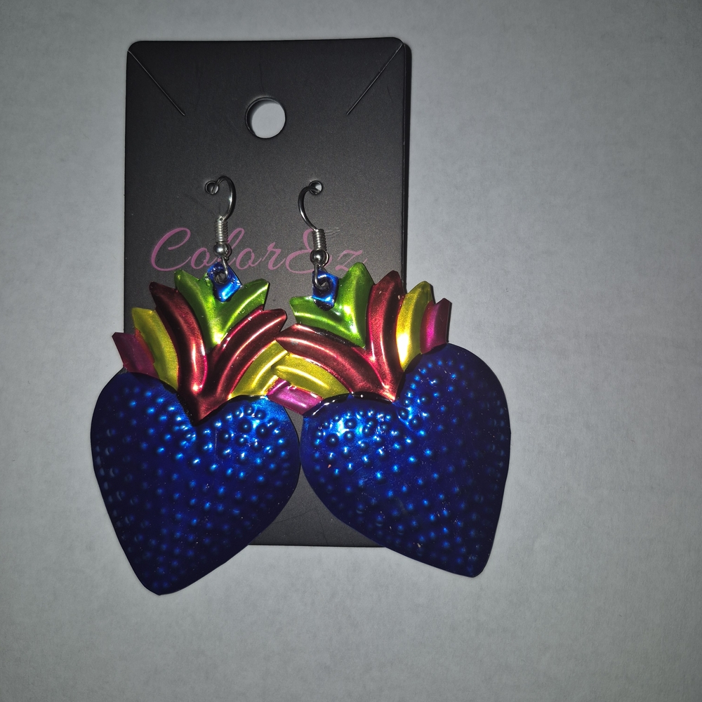 Colorful Heart Earrings